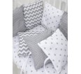 Бортики в кровать - Серый - small2