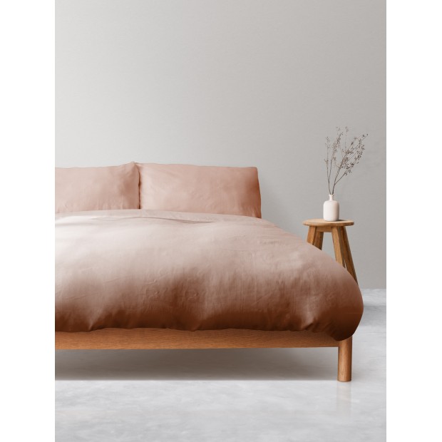Пододеяльник поплин гладкокрашенный без молнии - Коричневый