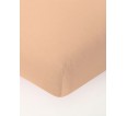 Простыня трикотажная на резинке - Персик - small1