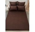 Простыня Микрофибра Страйп - Шоколад - small6